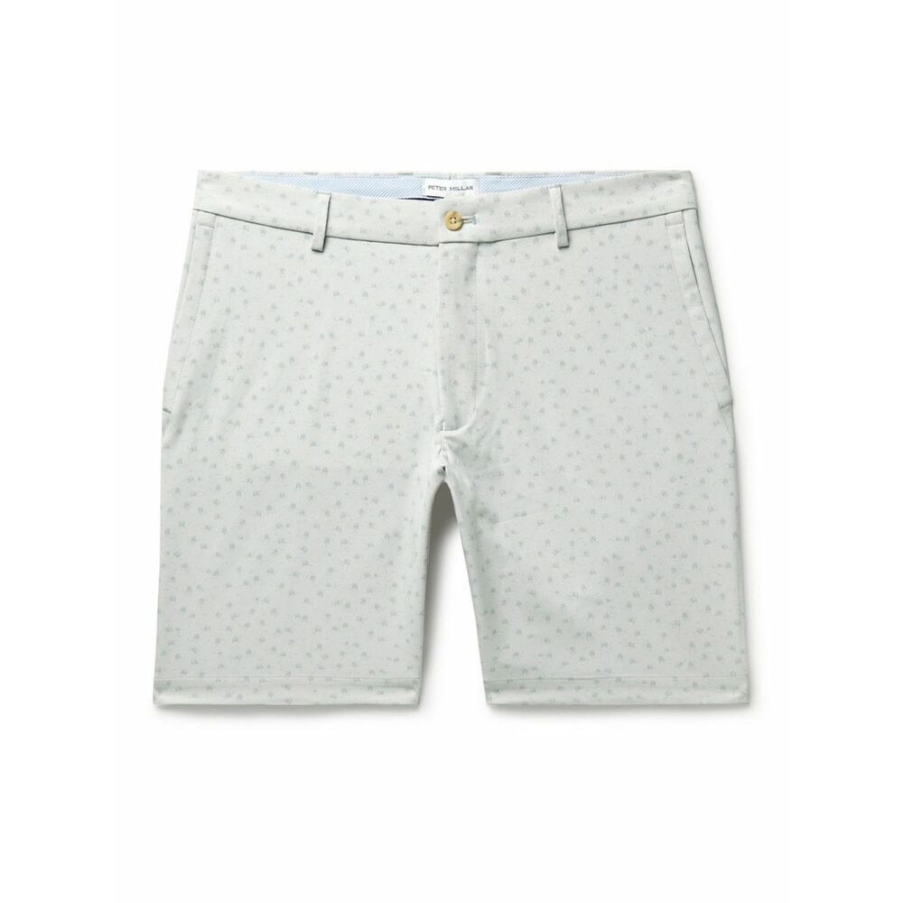 Peter Millar | Salem Slim-Fit Printed Tech -Twill Golf Shorts - Gray | 35